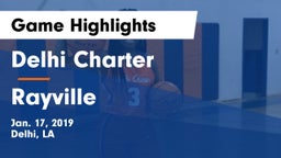 Delhi Charter  vs Rayville  Game Highlights - Jan. 17, 2019