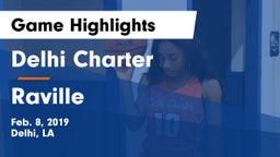 Delhi Charter  vs Raville Game Highlights - Feb. 8, 2019