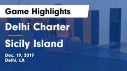 Delhi Charter  vs Sicily Island Game Highlights - Dec. 19, 2019