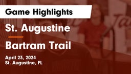 St. Augustine  vs Bartram Trail Game Highlights - April 23, 2024