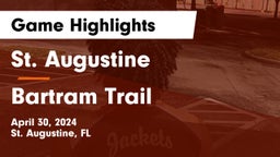 St. Augustine  vs Bartram Trail Game Highlights - April 30, 2024