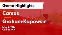 Camas  vs Graham-Kapowsin  Game Highlights - May 4, 2024