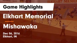 Elkhart Memorial  vs Mishawaka  Game Highlights - Dec 06, 2016