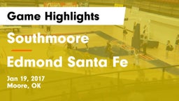 Southmoore  vs Edmond Santa Fe Game Highlights - Jan 19, 2017