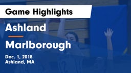 Ashland  vs Marlborough  Game Highlights - Dec. 1, 2018