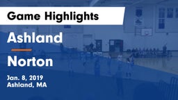 Ashland  vs Norton  Game Highlights - Jan. 8, 2019