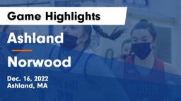 Ashland  vs Norwood  Game Highlights - Dec. 16, 2022
