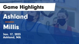 Ashland  vs Millis  Game Highlights - Jan. 17, 2023