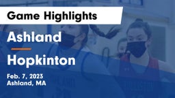 Ashland  vs Hopkinton  Game Highlights - Feb. 7, 2023