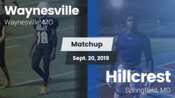 Matchup: Waynesville High Sch vs. Hillcrest  2019