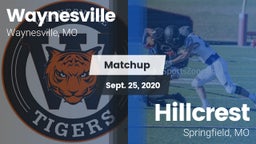 Matchup: Waynesville High Sch vs. Hillcrest  2020