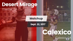 Matchup: Desert Mirage High vs. Calexico  2017