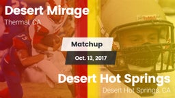 Matchup: Desert Mirage High vs. Desert Hot Springs  2017