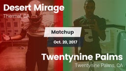 Matchup: Desert Mirage High vs. Twentynine Palms  2017
