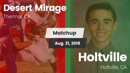 Matchup: Desert Mirage High vs. Holtville  2018