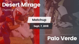 Matchup: Desert Mirage High vs. Palo Verde  2018