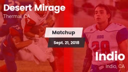 Matchup: Desert Mirage High vs. Indio  2018
