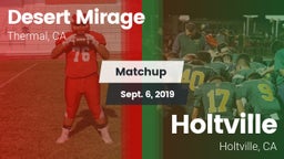 Matchup: Desert Mirage High vs. Holtville  2019