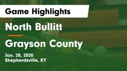 North Bullitt  vs Grayson County  Game Highlights - Jan. 28, 2020