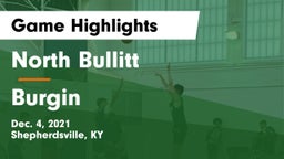 North Bullitt  vs Burgin  Game Highlights - Dec. 4, 2021