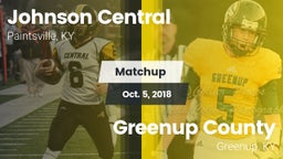 Matchup: Johnson Central vs. Greenup County  2018