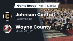 Recap: Johnson Central  vs. Wayne County  2022
