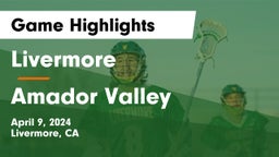 Livermore  vs Amador Valley  Game Highlights - April 9, 2024