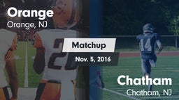 Matchup: Orange  vs. Chatham  2016