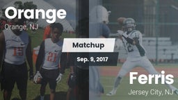 Matchup: Orange  vs. Ferris  2017