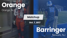 Matchup: Orange  vs. Barringer  2017