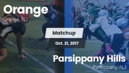 Matchup: Orange  vs. Parsippany Hills  2017