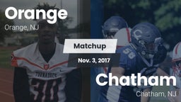 Matchup: Orange  vs. Chatham  2017