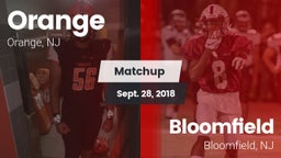 Matchup: Orange  vs. Bloomfield  2018