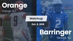 Matchup: Orange  vs. Barringer  2018