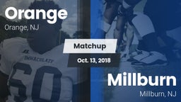 Matchup: Orange  vs. Millburn  2018