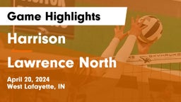 Harrison  vs Lawrence North  Game Highlights - April 20, 2024