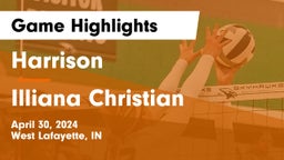 Harrison  vs Illiana Christian   Game Highlights - April 30, 2024
