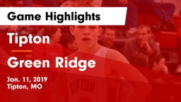 Tipton  vs Green Ridge  Game Highlights - Jan. 11, 2019