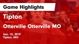Tipton  vs Otterville  Otterville MO Game Highlights - Jan. 15, 2019