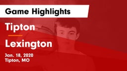 Tipton  vs Lexington  Game Highlights - Jan. 18, 2020