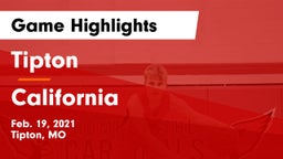 Tipton  vs California  Game Highlights - Feb. 19, 2021
