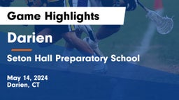 Darien  vs Seton Hall Preparatory School  Game Highlights - May 14, 2024