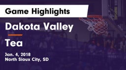 Dakota Valley  vs Tea  Game Highlights - Jan. 4, 2018