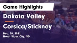 Dakota Valley  vs Corsica/Stickney  Game Highlights - Dec. 28, 2021