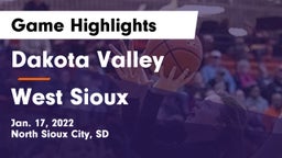 Dakota Valley  vs West Sioux  Game Highlights - Jan. 17, 2022