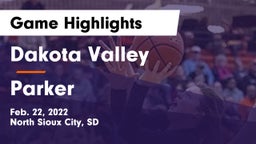 Dakota Valley  vs Parker  Game Highlights - Feb. 22, 2022