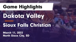 Dakota Valley  vs Sioux Falls Christian  Game Highlights - March 11, 2022