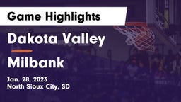 Dakota Valley  vs Milbank  Game Highlights - Jan. 28, 2023