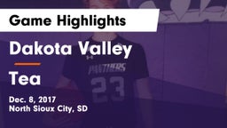 Dakota Valley  vs Tea  Game Highlights - Dec. 8, 2017