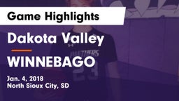 Dakota Valley  vs WINNEBAGO Game Highlights - Jan. 4, 2018